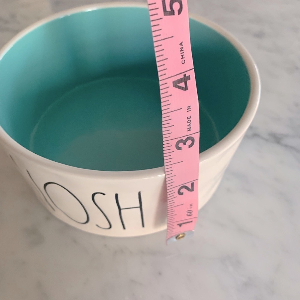 Rae Dunn NOSH bowl with blue interior - Picture 5 of 7